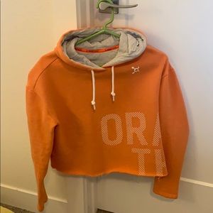 OTF orange cropped hoodie
